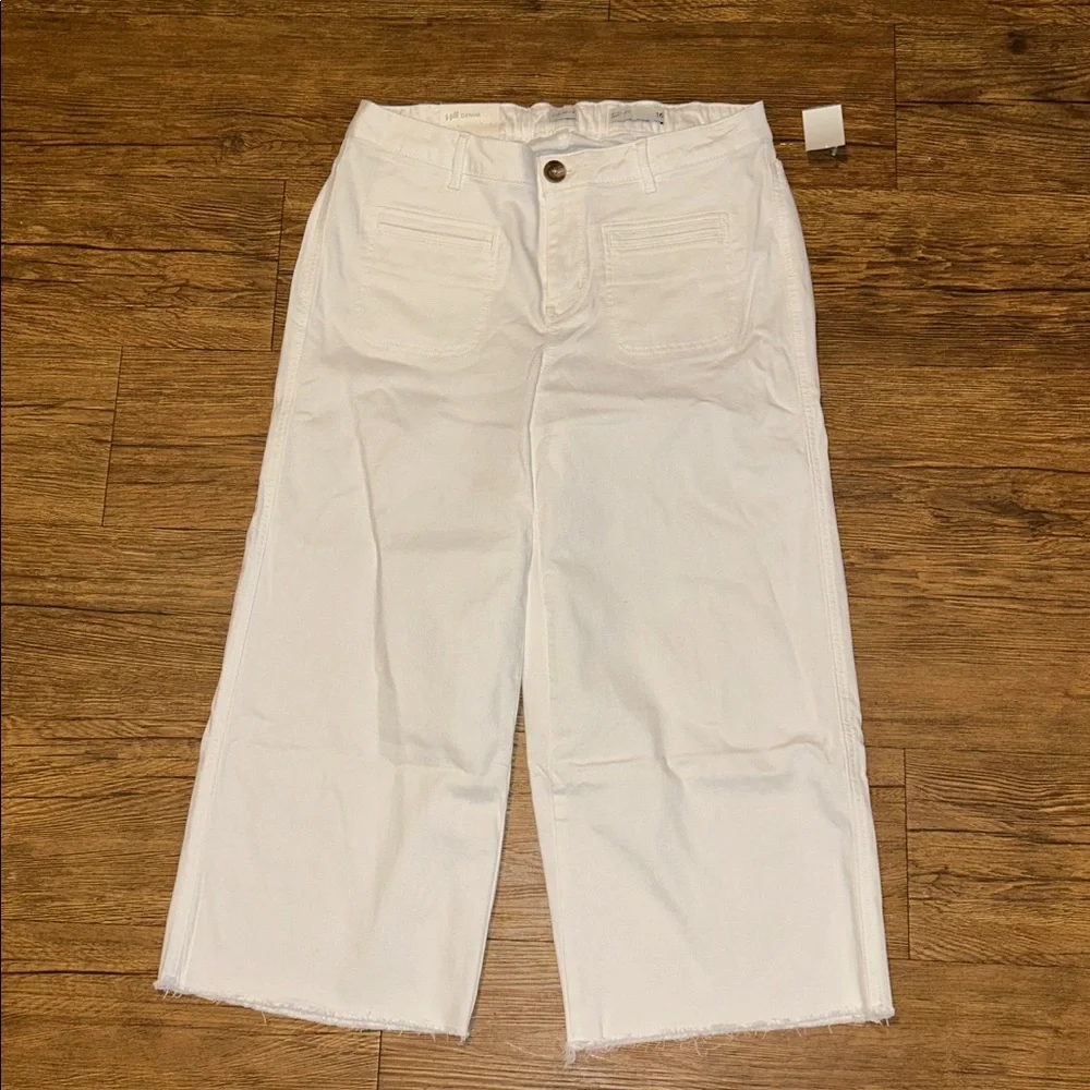 J. Jill Wide-Leg Welt-Pocket Crops - Picture 4 of 8